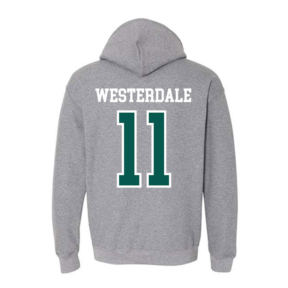 Wayne State - NCAA Men's Basketball : Luke Westerdale - Classic Shersey Hooded Sweatshirt-1