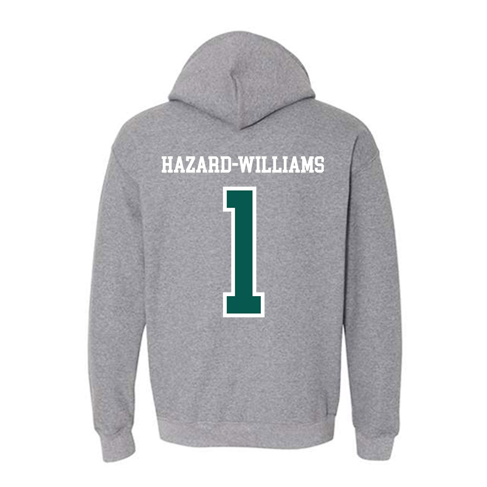 Wayne State - NCAA Football : John Hazard-Williams - Classic Shersey Hooded Sweatshirt-1