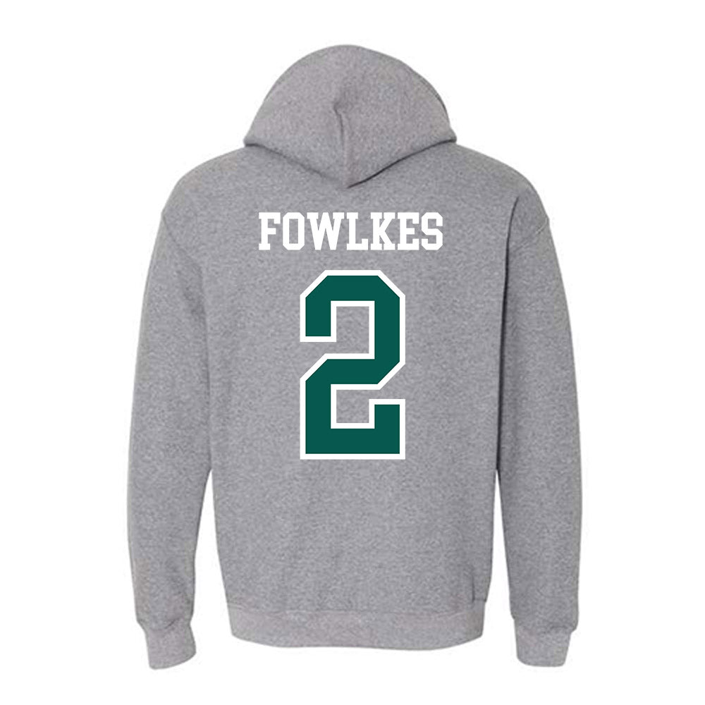 Wayne State - NCAA Football : Elijah Fowlkes - Classic Shersey Hooded Sweatshirt-1