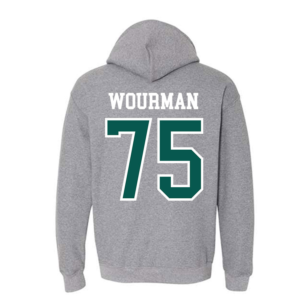 Wayne State - NCAA Football : Richardo Wourman - Classic Shersey Hooded Sweatshirt-1