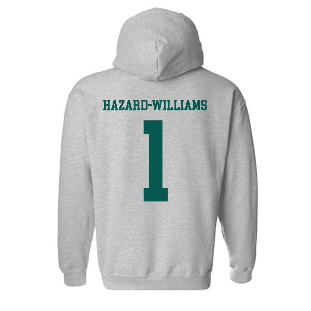 Wayne State - NCAA Football : John Hazard-Williams - Classic Shersey Hooded Sweatshirt-1