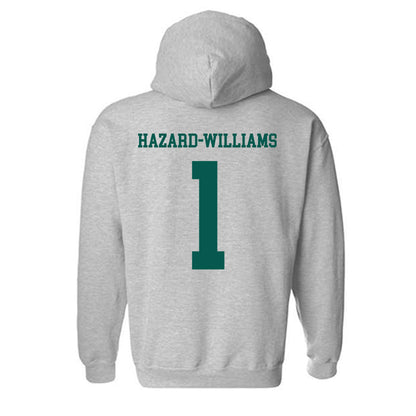 Wayne State - NCAA Football : John Hazard-Williams - Classic Shersey Hooded Sweatshirt-1