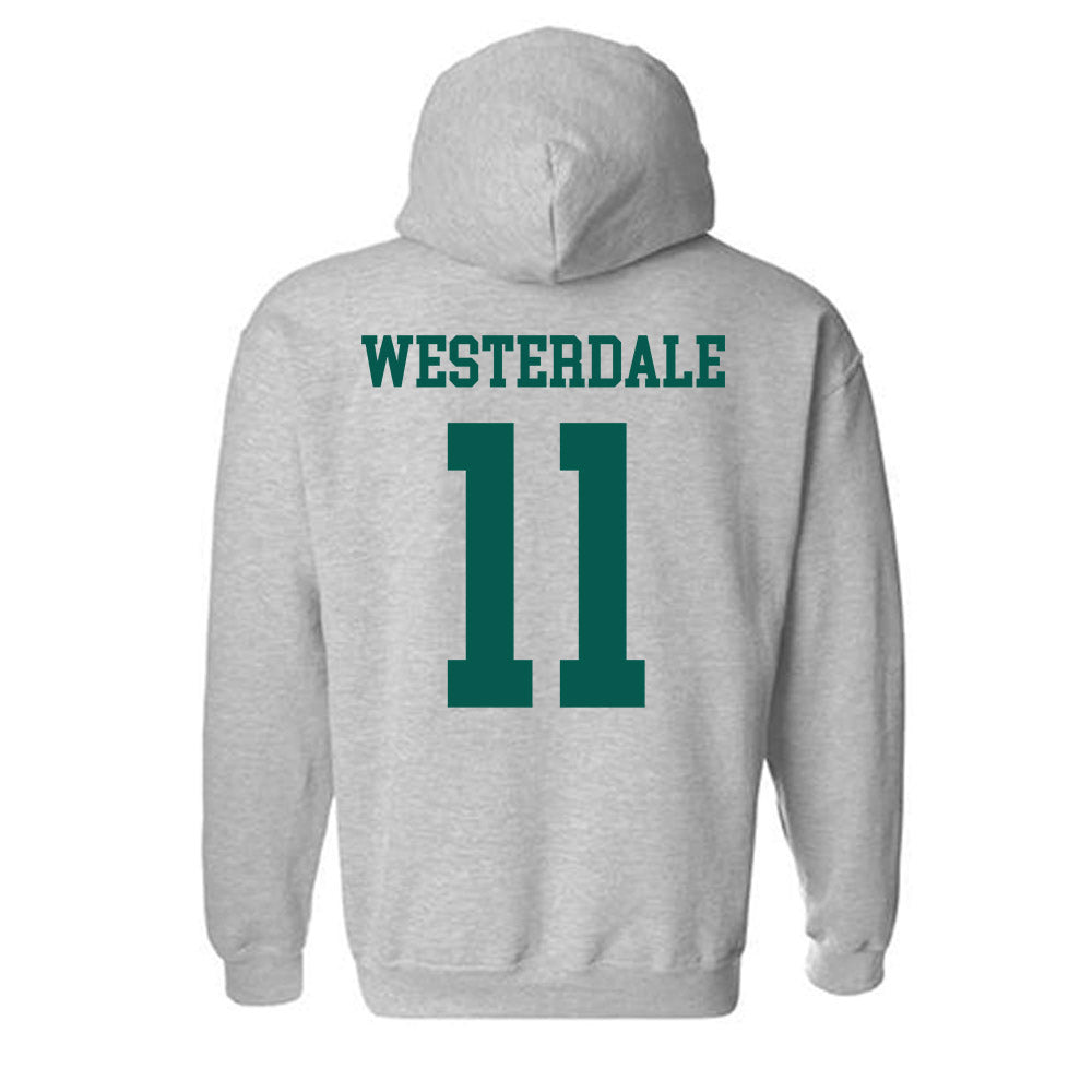 Wayne State - NCAA Men's Basketball : Luke Westerdale - Classic Shersey Hooded Sweatshirt-1
