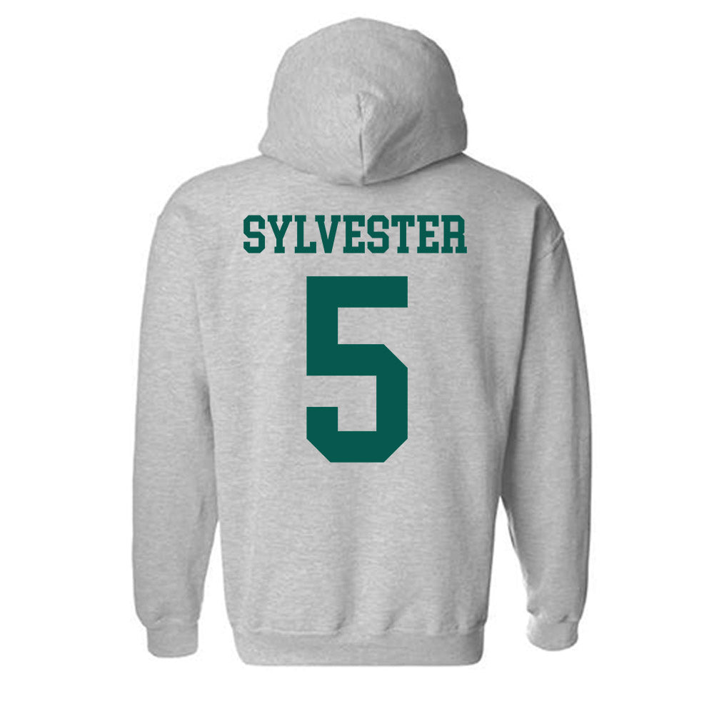 Wayne State - NCAA Women's Basketball : Komara Sylvester - Classic Shersey Hooded Sweatshirt-1