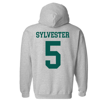 Wayne State - NCAA Women's Basketball : Komara Sylvester - Classic Shersey Hooded Sweatshirt-1