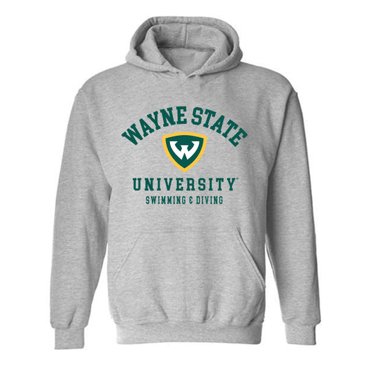 Wayne State - NCAA Women's Swimming & Diving : Lilian Ljuckanov - Classic Shersey Hooded Sweatshirt-0