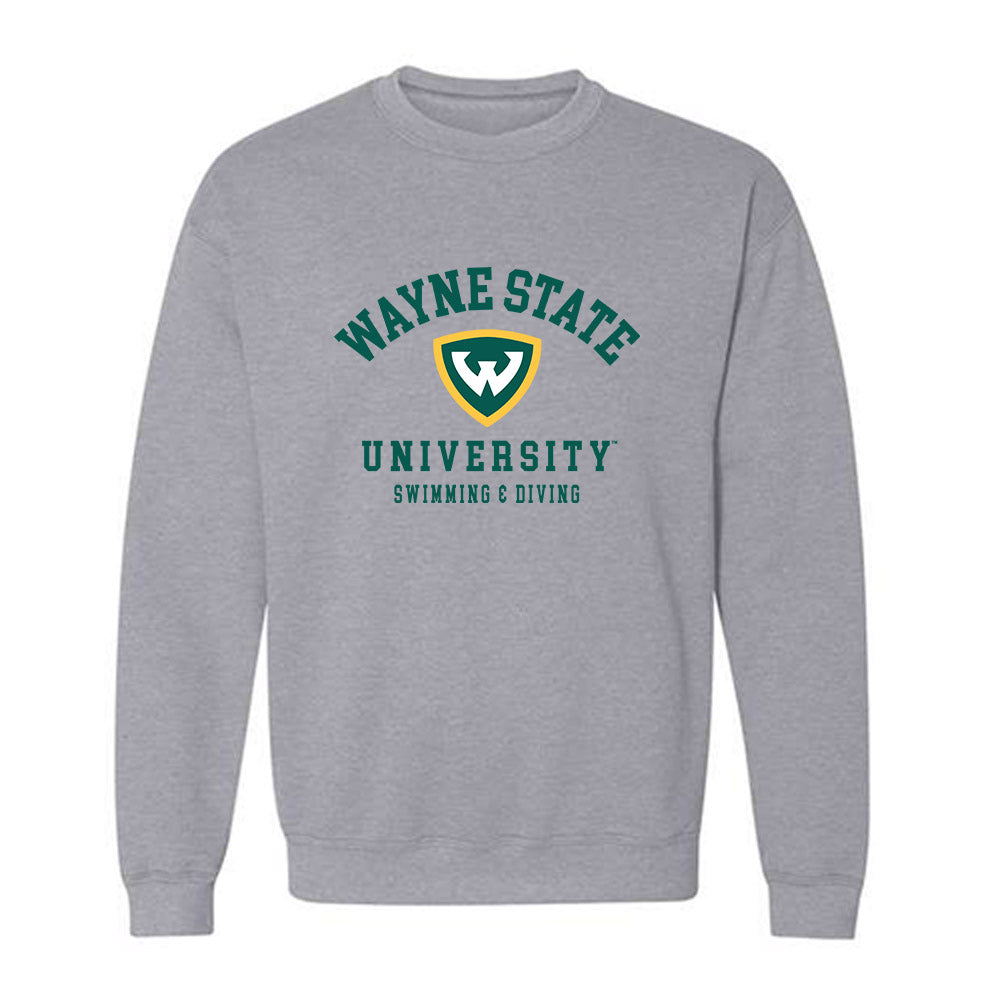 Wayne State - NCAA Women's Swimming & Diving : Diana Muccioli - Classic Shersey Crewneck Sweatshirt-0