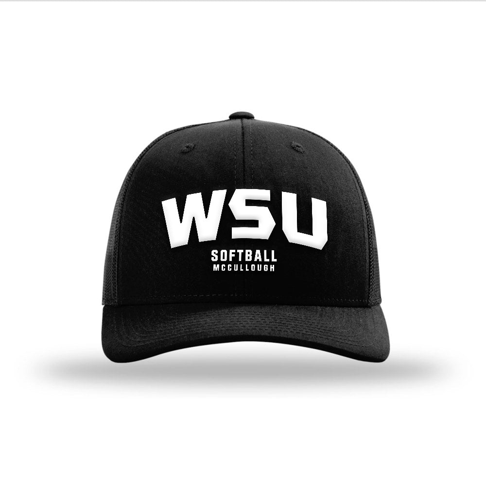Wayne State - NCAA Softball : Marin McCullough - Snapback Trucker Hat-0