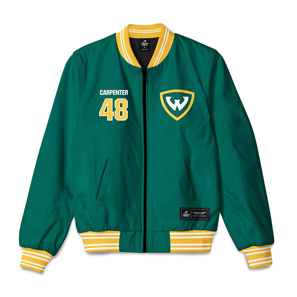 Wayne State - NCAA Football : Brock Carpenter - Bomber Jacket-0