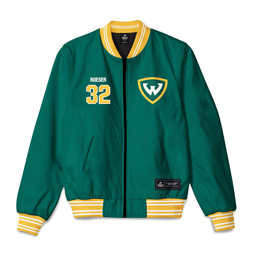 Wayne State - NCAA Baseball : Rhett Roeser - Bomber Jacket-0