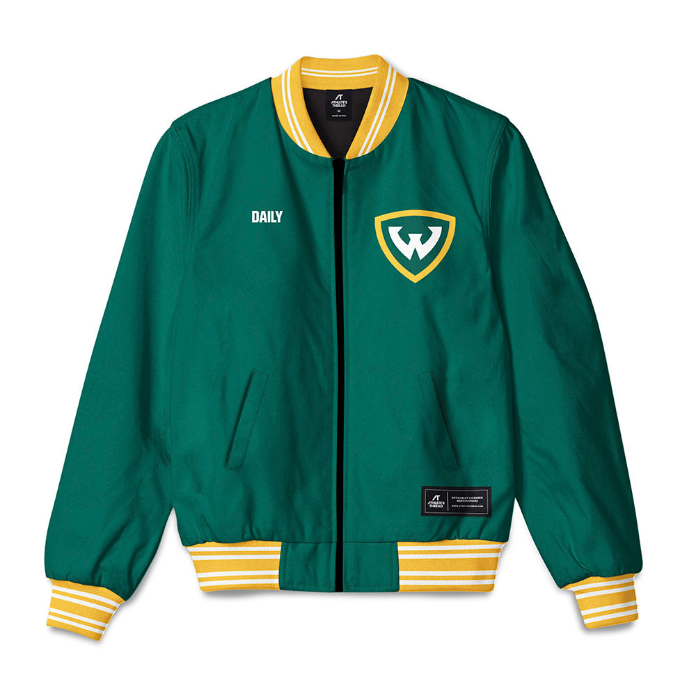 Wayne State - NCAA Men's Golf : Andrew Daily - Bomber Jacket-0