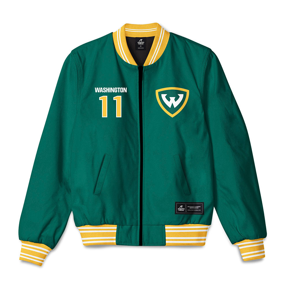 Wayne State - NCAA Football : Darel Washington - Bomber Jacket-0