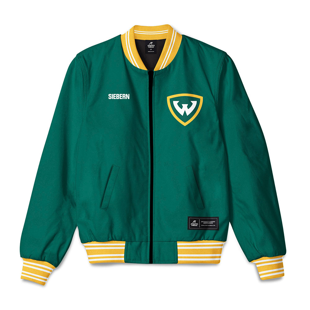 Wayne State - NCAA Women's Swimming & Diving : Hannah Siebern - Bomber Jacket-0
