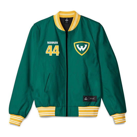 Wayne State - NCAA Men's Basketball : Braylon Mannan - Bomber Jacket-0