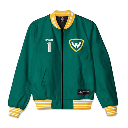 Wayne State - NCAA Women's Volleyball : Marley Onken - Bomber Jacket-0