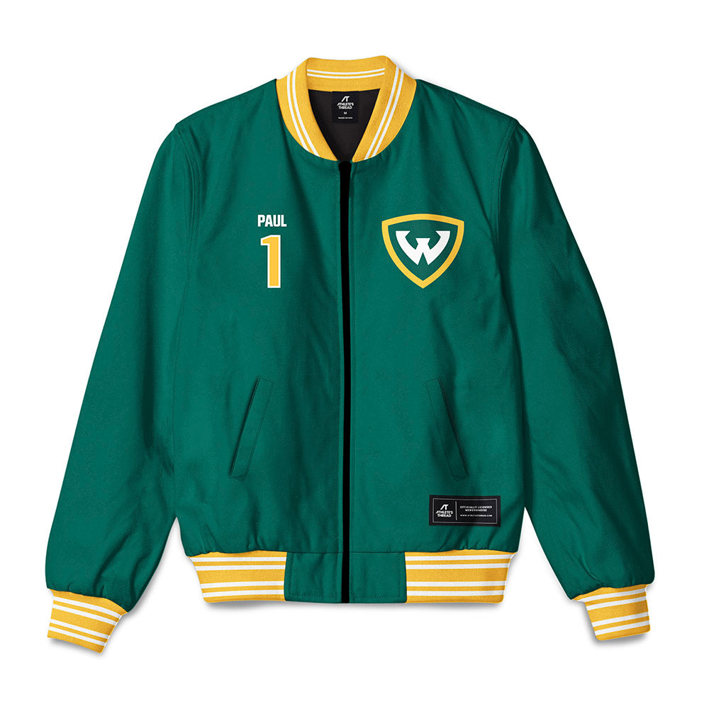 Wayne State - NCAA Men's Basketball : Carlos Paul - Bomber Jacket-0