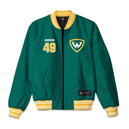 Wayne State - NCAA Football : Aydin Johnson - Bomber Jacket-0