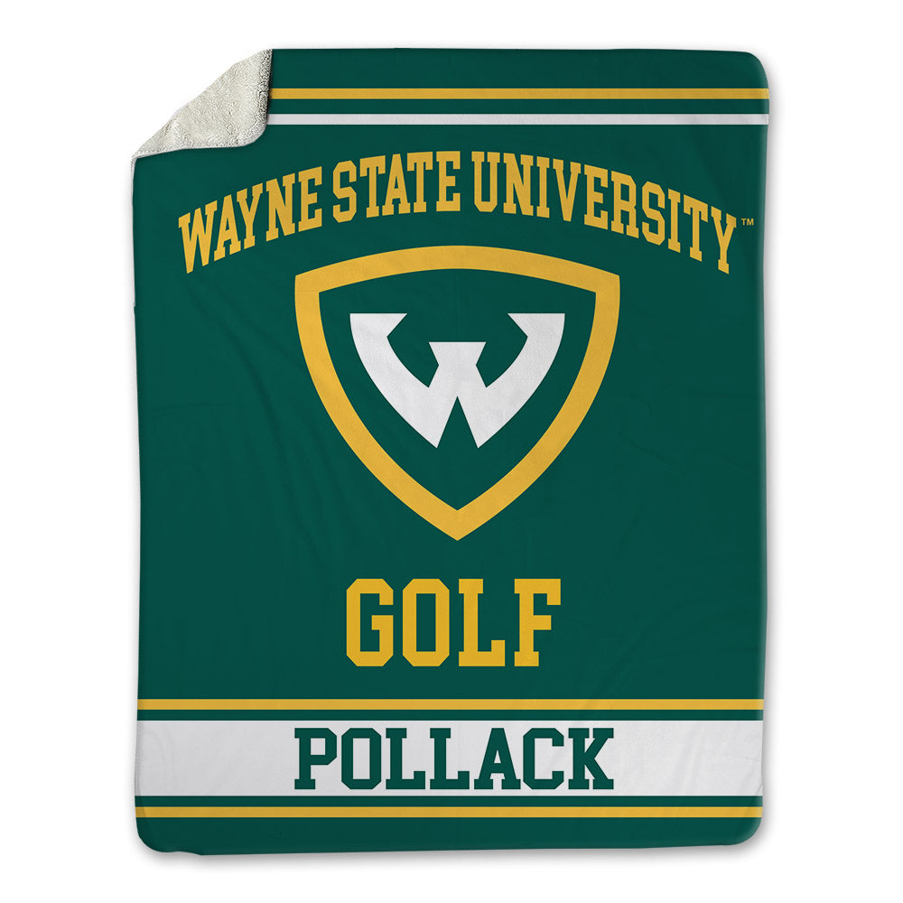 Wayne State - NCAA Men's Golf : Will Pollack - Blanket-0