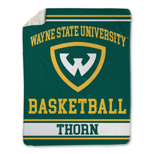 Wayne State - NCAA Men's Basketball : Marshall Thorn - Blanket-0