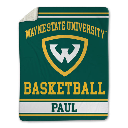 Wayne State - NCAA Men's Basketball : Carlos Paul - Blanket-0