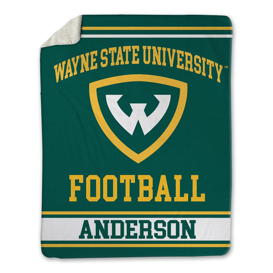 Wayne State - NCAA Football : Sterling Anderson - Blanket-0