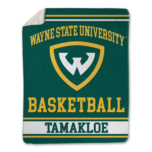 Wayne State - NCAA Men's Basketball : Kelvin Tamakloe - Blanket-0