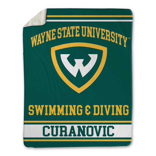 Wayne State - NCAA Men's Swimming & Diving : Leland Curanovic - Blanket-0