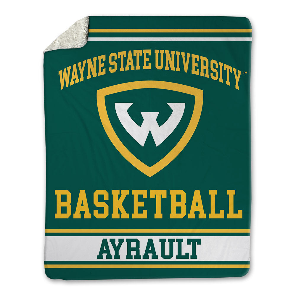Wayne State - NCAA Men's Basketball : Adam Ayrault - Blanket-0