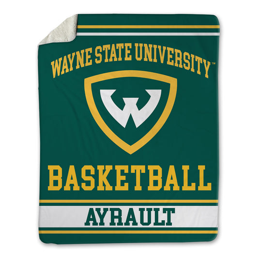 Wayne State - NCAA Men's Basketball : Adam Ayrault - Blanket-0