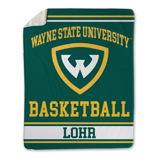Wayne State - NCAA Men's Basketball : Eli Lohr - Blanket-0