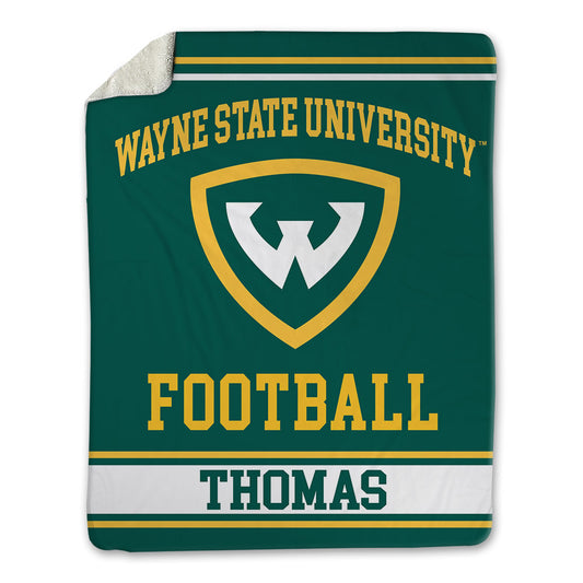 Wayne State - NCAA Football : Michael Thomas - Blanket-0