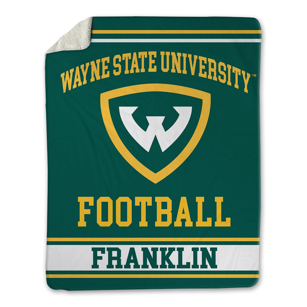 Wayne State - NCAA Football : Kenneth Franklin - Blanket-0