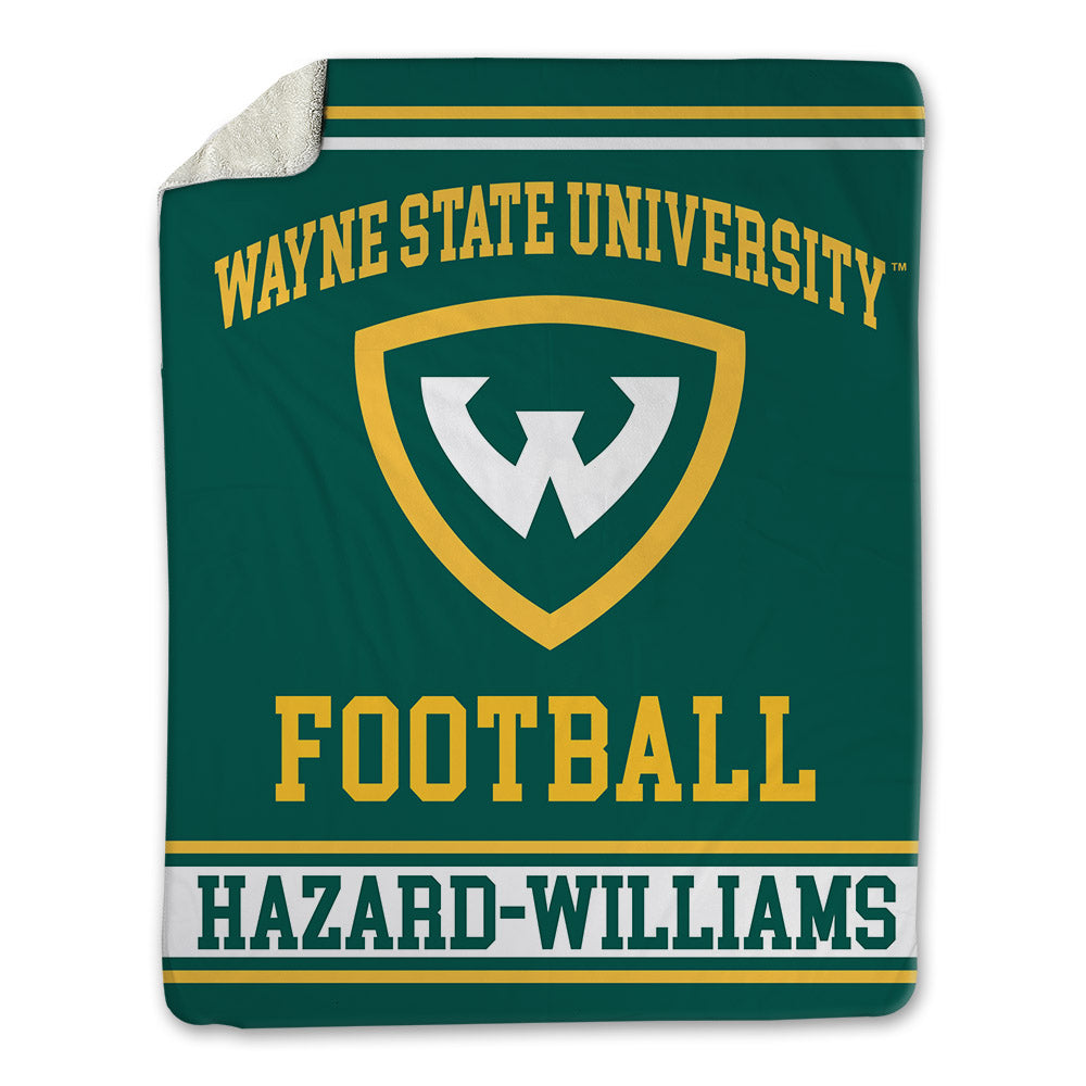 Wayne State - NCAA Football : John Hazard-Williams - Blanket-0