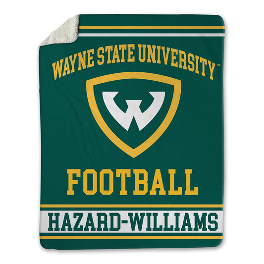 Wayne State - NCAA Football : John Hazard-Williams - Blanket-0