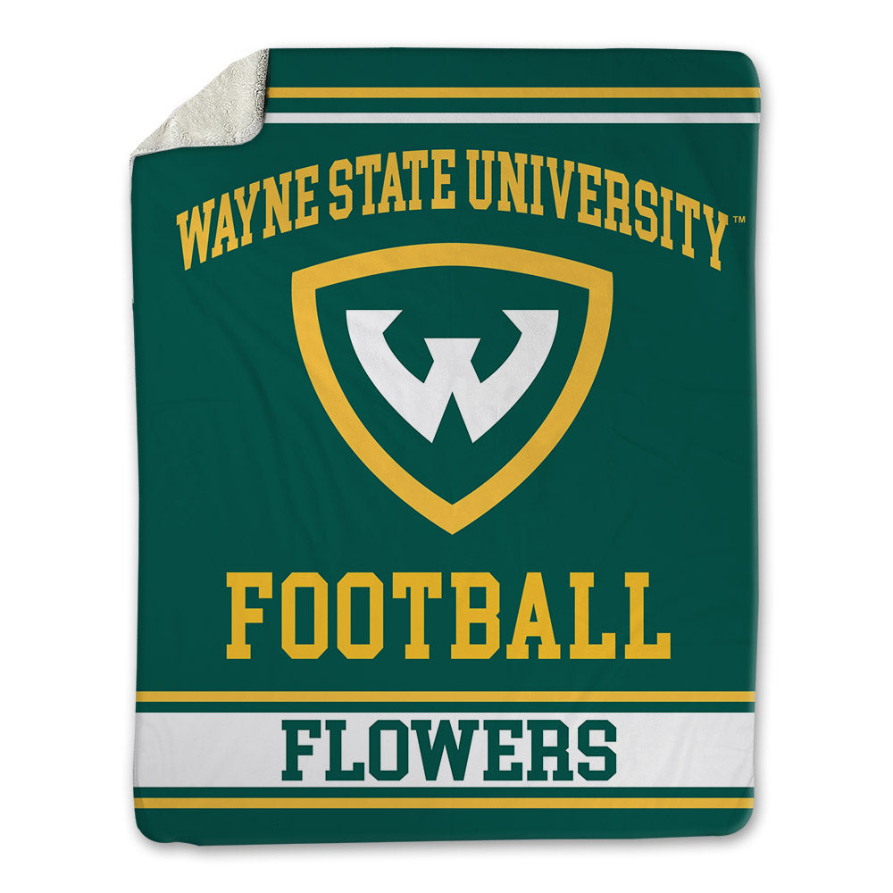 Wayne State - NCAA Football : Dharon Flowers - Blanket-0
