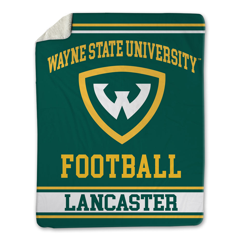 Wayne State - NCAA Football : Zion Lancaster - Blanket-0