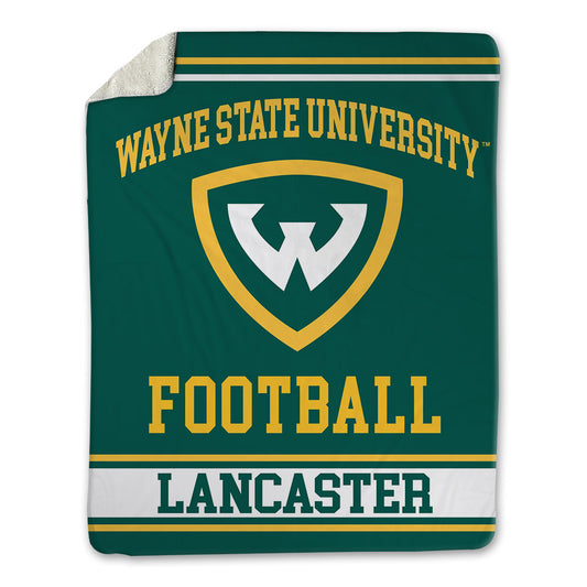 Wayne State - NCAA Football : Zion Lancaster - Blanket-0