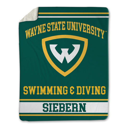 Wayne State - NCAA Women's Swimming & Diving : Hannah Siebern - Blanket-0
