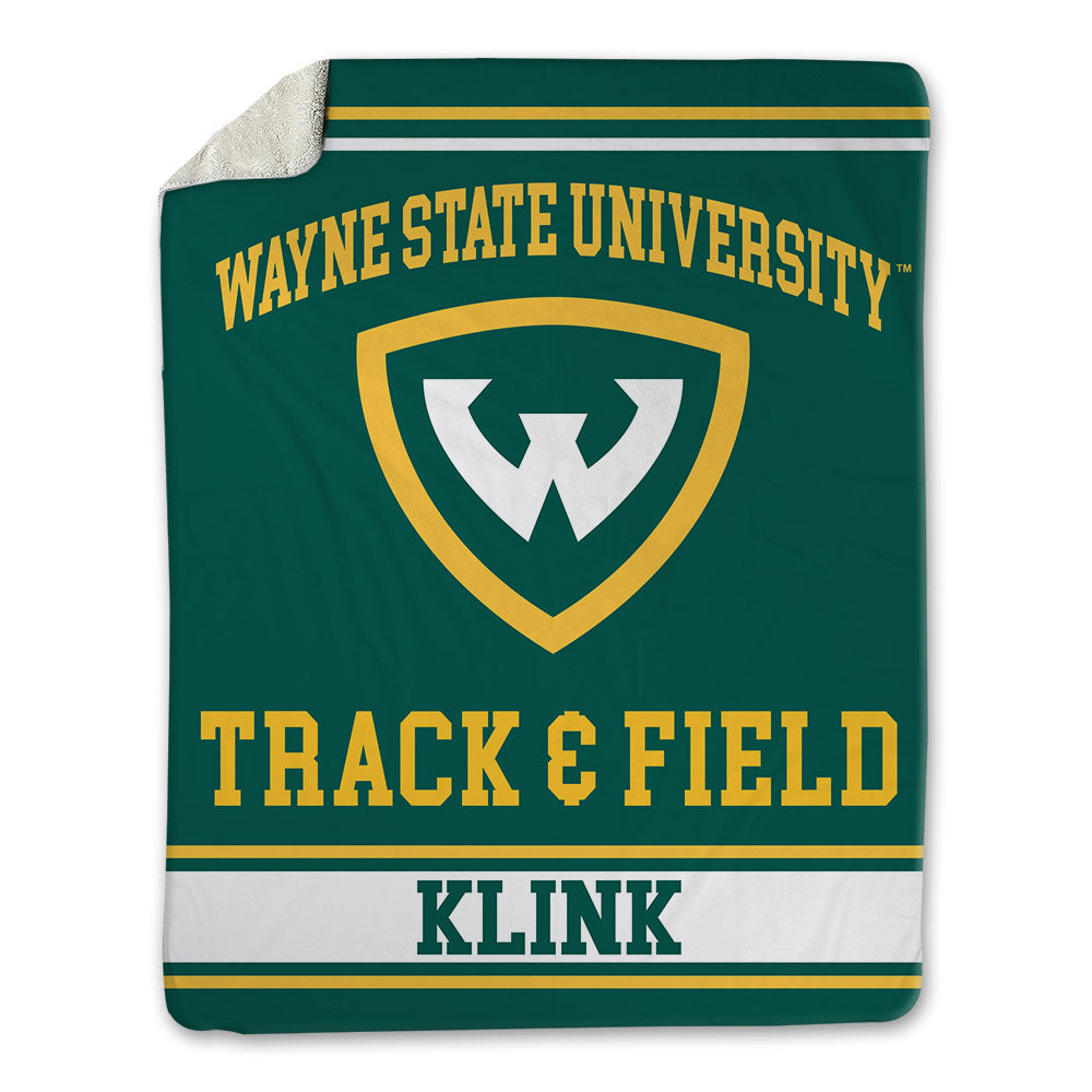Wayne State - NCAA Women's Track & Field : Gracie Klink - Blanket-0