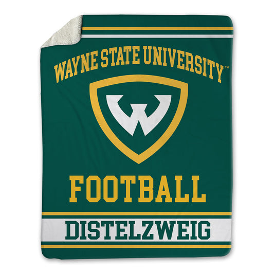 Wayne State - NCAA Football : Liam Distelzweig - Blanket-0