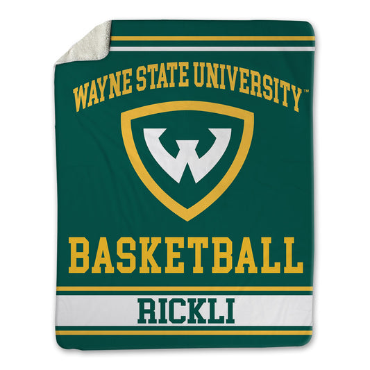 Wayne State - NCAA Women's Basketball : Aj Rickli - Blanket-0