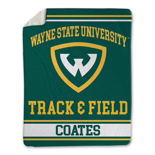 Wayne State - NCAA Women's Track & Field : Iyana Coates - Blanket-0