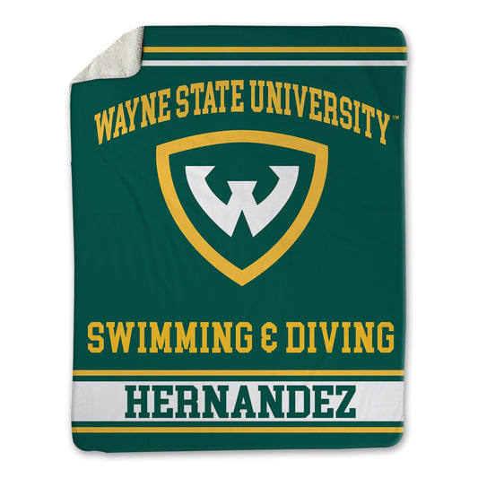 Wayne State - NCAA Men's Swimming & Diving : Matthew Hernandez - Blanket-0