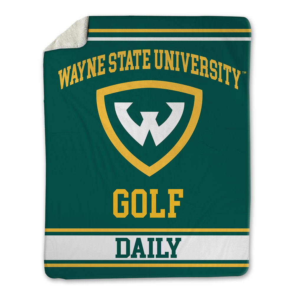 Wayne State - NCAA Men's Golf : Andrew Daily - Blanket-0
