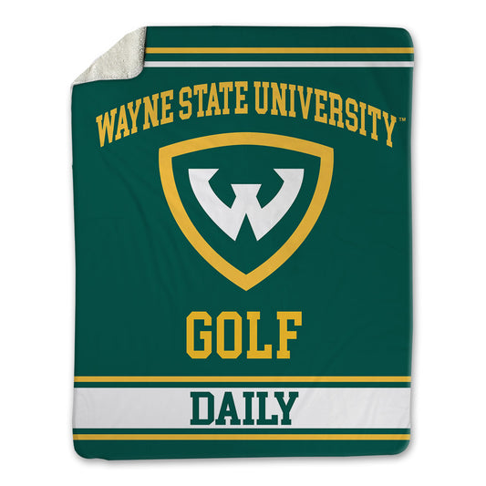 Wayne State - NCAA Men's Golf : Andrew Daily - Blanket-0
