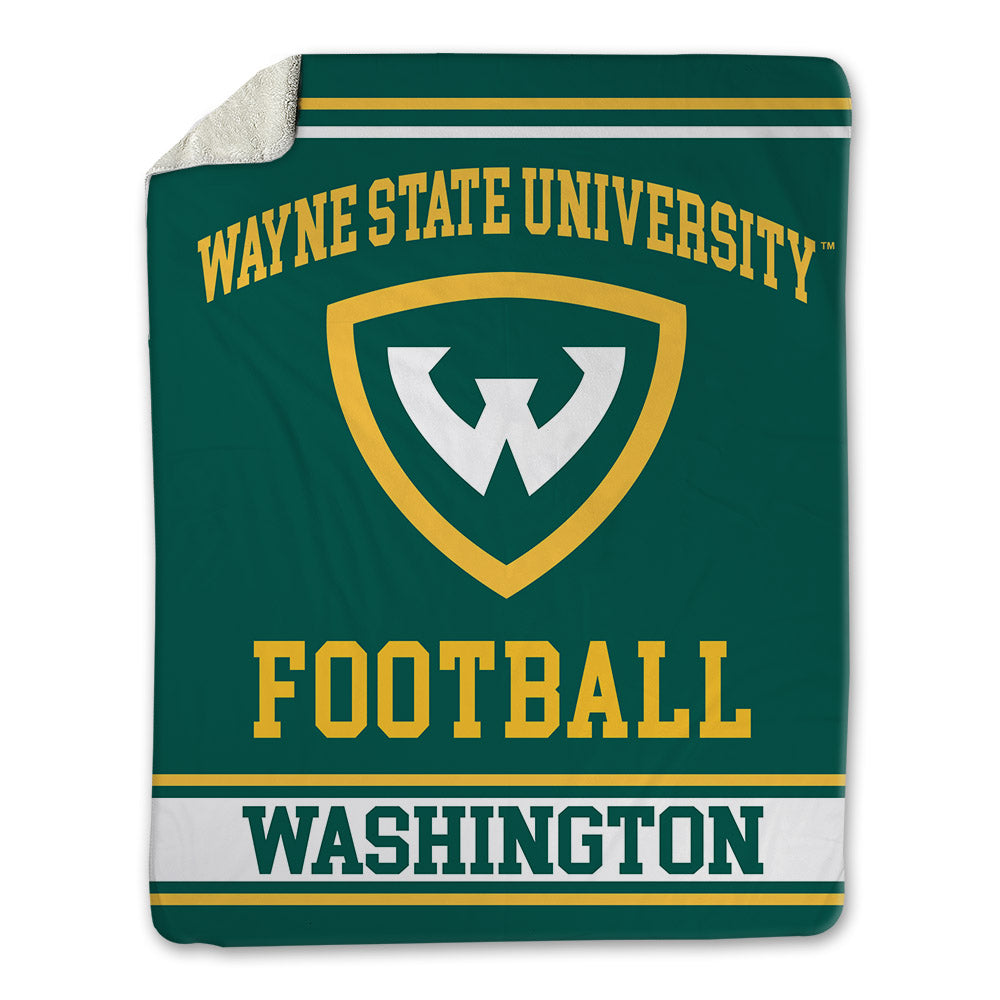 Wayne State - NCAA Football : Darel Washington - Blanket-0
