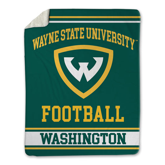 Wayne State - NCAA Football : Darel Washington - Blanket-0