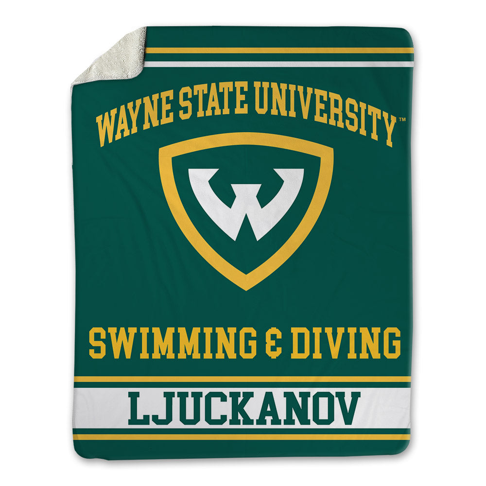 Wayne State - NCAA Women's Swimming & Diving : Lilian Ljuckanov - Blanket-0