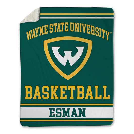 Wayne State - NCAA Men's Basketball : Bryce Esman - Blanket-0