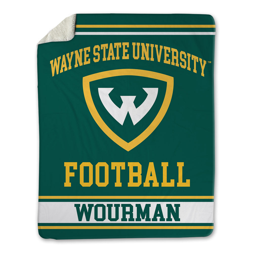 Wayne State - NCAA Football : Richardo Wourman - Blanket-0
